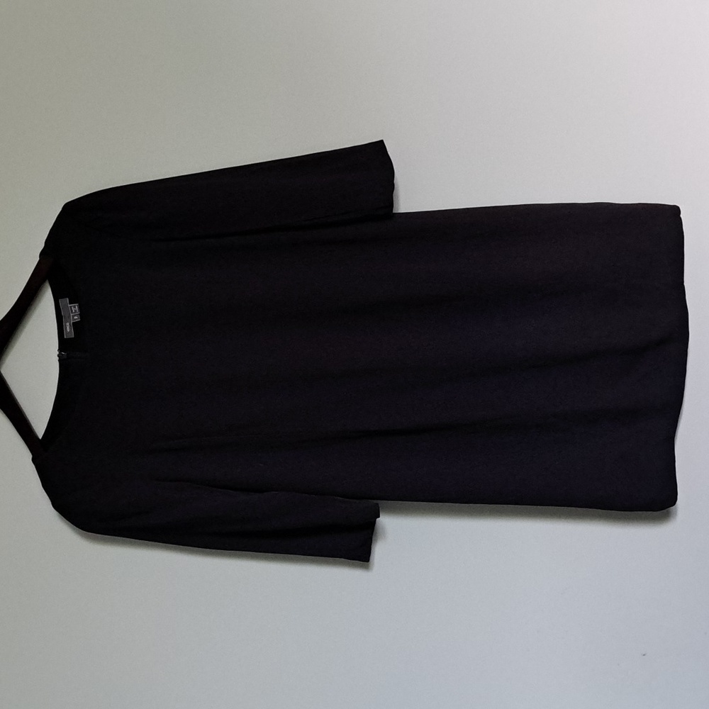 Vince Classic LBD Little Black Dress 3/4 Length Sleeves Fully-lined Minimalist